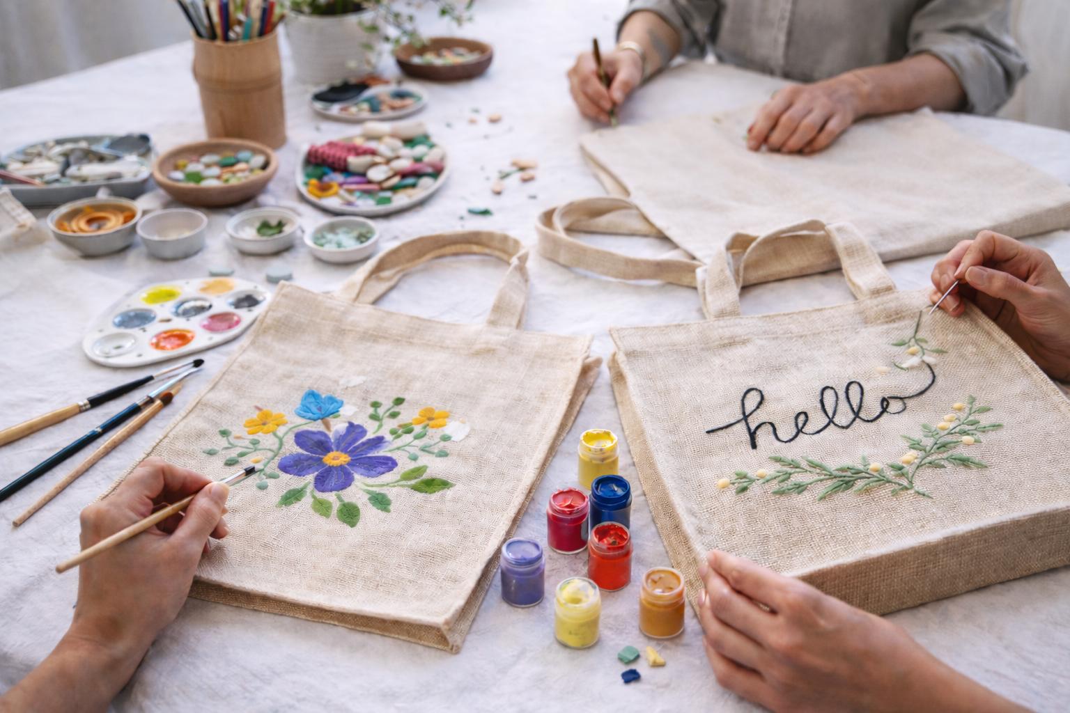 Textilatelier bei Zoe & Louis – Stofftaschen und Kissenhüllen individuell gestalten